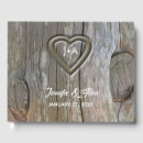 Search for wood heart guest books Country