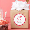 Search for santa claus envelope seals Red and white