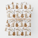 Search for country music wrapping paper Cowboy