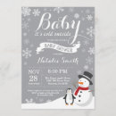 Search for grey snowflakes postcards Winter baby shower