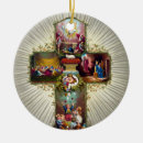 Search for vintage religious christmas tree decorations Cross