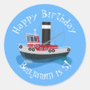 Search for fishing cartoon stickers Boat