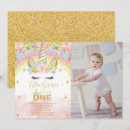 Search for unicorn editable birthday invitations Baby girl