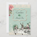 Search for alice in wonderland bridal shower invitations Rabbit