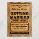Search for old western wedding invitations Typography
