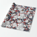 Search for funny snowman wrapping paper Modern