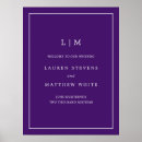 Search for purple welcome weddings Modern