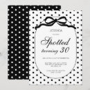 Search for 30 years old invitations Black and white