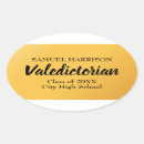 Search for oval gold stickers Black