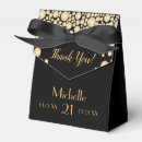 Search for black and gold favour boxes Trendy