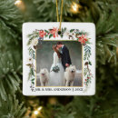 Search for red rose christmas tree decorations Mr and mrs