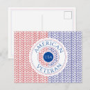 Search for veteran postcards Red white blue