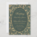 Search for green leaves wedding invitations Vintage
