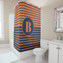 Search for orange stripes shower curtains Navy blue