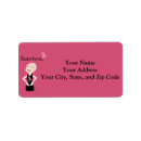 Search for breast cancer awareness return address labels October