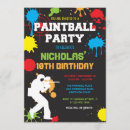 Search for paintballer invitations Paintball party