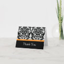 Search for orange damask cards White