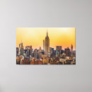 Search for manhattan skyline canvas prints Sunset