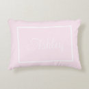Search for pink and blue cushions Monogrammed