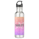 Search for sparkly water bottles Monogrammed