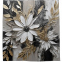 Search for black gold grey shower curtains White