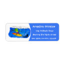 Search for surfer return address labels Cartoon