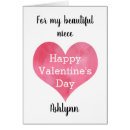 Search for niece valentines day cards Red