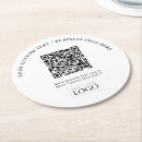 Search for restaurant coasters Black and white