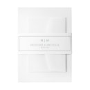Search for wedding invitation belly bands Simple