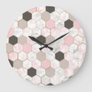Search for gold and marble clocks Pink