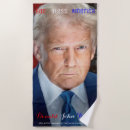 Search for president trump beach towels Patriotic