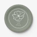 Search for sage wedding plates Botanical
