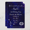 Search for cancer birthday invitations Constellation