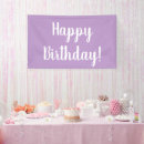 Search for purple birthday banners Typography