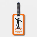 Search for skateboard luggage tags Skateboarder