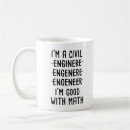 Search for civil engineer funny mugs Math