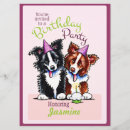 Search for puppy birthday invitations Girl birthday party