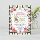 Search for tea for two party invitations Alice in wonderland