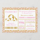 Search for passport baby shower invitations Pink