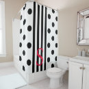 Search for black white polka dots shower curtains Geometric