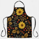 Search for fall autumn aprons Sunflower