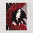 Search for black wolf vertical postcards Red