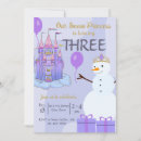 Search for snow princess invitations Castle