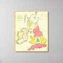 Search for british isles map canvas prints Engraved