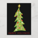 Search for christmas tree postcards Whimsical