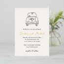 Search for just married car invitations Modern
