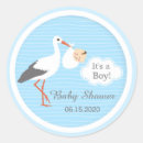 Search for blue stork baby shower stickers It's a boy