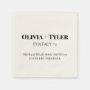 Search for fun fact wedding napkins Typography