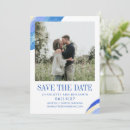 Search for abstract paint wedding save the dates Blue