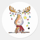 Search for christmas moose stickers Whimsical